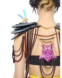 Manish Arora | Metallic Anatomic Faux Leather Harness | Lyst