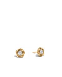 John Hardy | Metallic Classic Chain Small Stud Earrings | Lyst