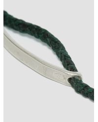 Scosha - 1.2" Id Bar Braided Bracelet Forest Green for Men - Lyst