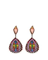 Erickson Beamon | Multicolor 'kumbaya' Crystal Bead Drop Earrings | Lyst