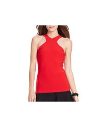 Pink Pony | Red Lauren Jersey V Neck Tank | Lyst