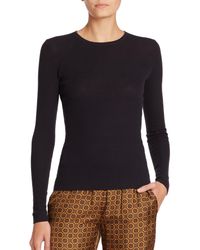Michael Kors | Blue Featherweight Ribbed Cashmere Sweater | Lyst