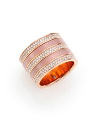 Michael Kors | Pink Jeweled Blush Barrel Ring | Lyst