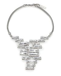 Lafayette 148 New York | Gray Crystal Cluster Pendant Necklace | Lyst