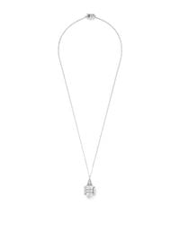Eddie Borgo | Gray Bicone Crystal Pavé Agate Locket Necklace | Lyst