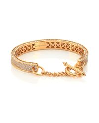Eddie Borgo | Metallic Pavé Crystal Zenith Toggle Cuff Bracelet/Goldtone | Lyst