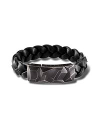 John Hardy | Station Bracelet With Black Leather Strap for Men | Lyst