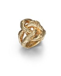 John Hardy | Metallic Bamboo 18k Yellow Gold Knot Ring | Lyst