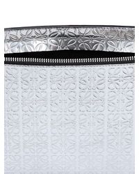 Loewe | Embossed Metallic Leather Pouch | Lyst