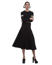 Norma Kamali | Black Circle Skirt Midcalf | Lyst