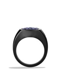 Lyst - David Yurman Pinky Ring With Sapphires in Blue