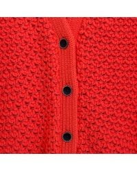 Paul Smith | Pink Women'S Coral Bobble-Stitch Crochet Cardigan | Lyst