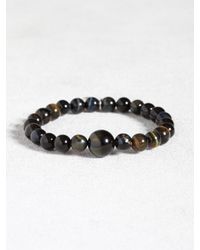 John Varvatos | Blue Tigers Eye Limited Edition Bracelet for Men | Lyst