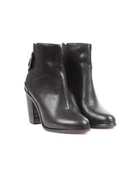 Rag & Bone | Black Womens Classic Newbury Heeled Leather Ankle Boots | Lyst