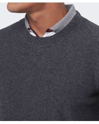 BOSS Orange Gray Wool Crew Neck Acesto Jumper for men