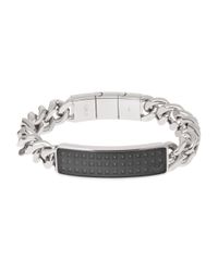 Emporio Armani | Metallic Chain Link Bracelet for Men | Lyst