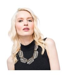 Lulu Frost - Metallic Silvertone Drift Statement Necklace - Lyst