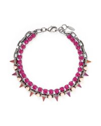 Joomi Lim | Pink 'dynamic Duo' Spike Sphere Necklace | Lyst
