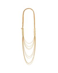 Ela Stone | Metallic Gwen Pyramid Multi-chain Necklace | Lyst