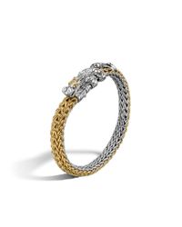 John Hardy | Metallic Legends Naga Dragon Station Medium Two Tone Bracelet | Lyst