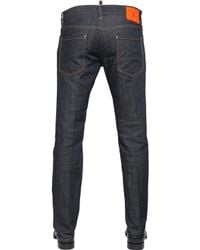 DSquared² | Blue 18cm Dark Wash Slim Fit Denim Jeans for Men | Lyst