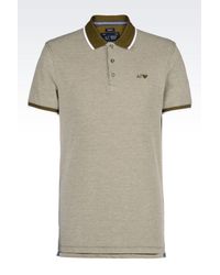 Armani Jeans | Green Short-sleeved Polo for Men | Lyst