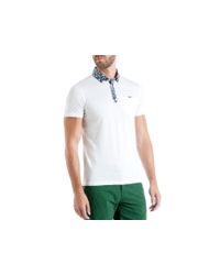 Ted Baker | White Crayg Floral Collar Relaxed Fit Polo for Men | Lyst