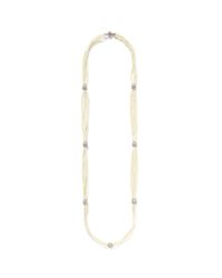 Kenneth Jay Lane | White Multi Strand Pearl Long Necklace | Lyst