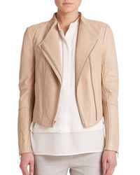 Vince | Natural Leather Moto Jacket | Lyst