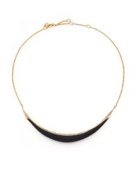 Alexis Bittar | Sport Deco Lucite & Crystal Liquid Crescent Necklace/black | Lyst