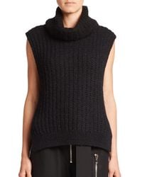 3.1 Phillip Lim | Black Sleeveless Turtleneck Sweater | Lyst