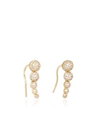 Fallon | Metallic Shalom Graduated Ball Climber Earrings | Lyst