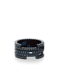 Maison Dauphin | Structural Blue Rhodium And Black Diamond Ring | Lyst