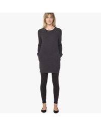 James Perse Gray Cashmere Tunic Dress