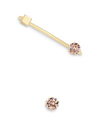 Joomi Lim | Metallic 'shape Shifter' Crystal Stud Earring And Ear Cuff Set | Lyst