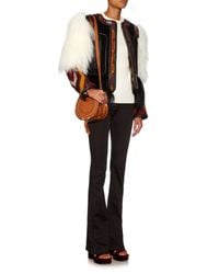 Chlo Marcie Mini Studded Leather Cross-body Bag in Brown (TAN) | Lyst