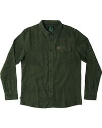 Hippy Tree Green Cabrillo Flannel Shirt for men
