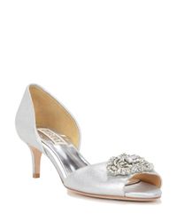 Badgley Mischka | Petrina-ii D'orsay Metallic Evening Shoe | Lyst