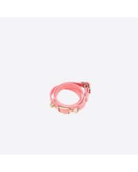Balenciaga | Pink Giant Gold Bracelet Triple Tour | Lyst