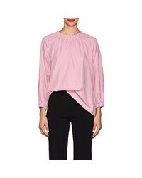 Vivetta Pink Merga Striped Cotton Blouse