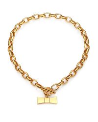 kate spade new york | Metallic Hummingbird Bow Charm Necklace | Lyst