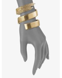 Ca&Lou | Metallic Snake Coil Bracelet | Lyst