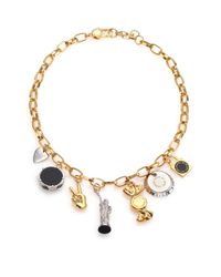 Marc By Marc Jacobs | Metallic Lost & Found Ny Trinket Necklace | Lyst