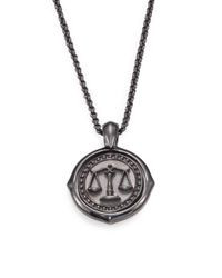 Stephen Webster | Metallic Sterling Silver Libra Pendant Necklace | Lyst