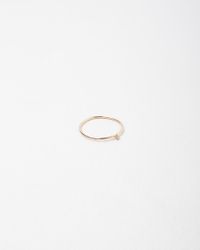 Saskia Diez | Pink Mini Wire Solitaire White Diamond Ring | Lyst
