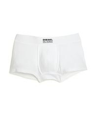 DIESEL | White Hero Stretch-cotton Trunks for Men | Lyst