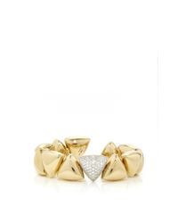 Vhernier | Metallic Freccia Pave White Gold Bracelet | Lyst