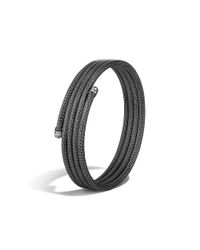 John Hardy | Black Classic Chain Four Coil Bracelet With Diamonds | Lyst
