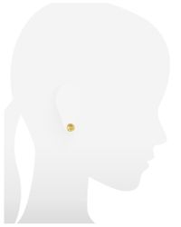 Michael Kors - Metallic Heritage Signature Golden Stud Earrings - Lyst