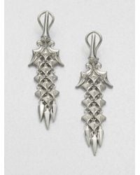 Stephen Webster | Metallic Sterling Silver Drop Earrings | Lyst